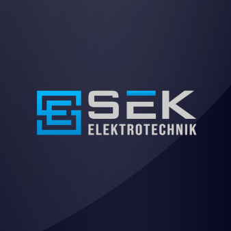 SEK-Elektrotechnik-Elektriker-Logo-Design