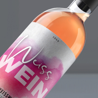 Weisswein-Logo-Design-Wein