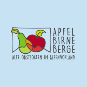 Apfel-Birne-Berge-Obstlogos