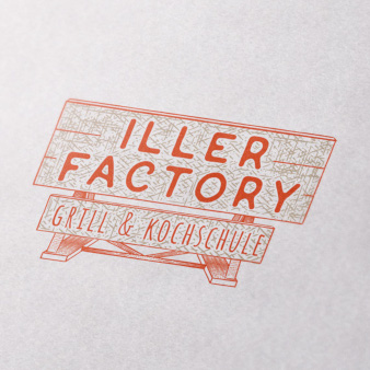 Iller-Factory-Grill-Kochschule-Logo-Design