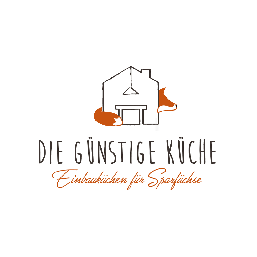 Fuchs Logo & Visitenkarte für Hersteller von Einbauküchen