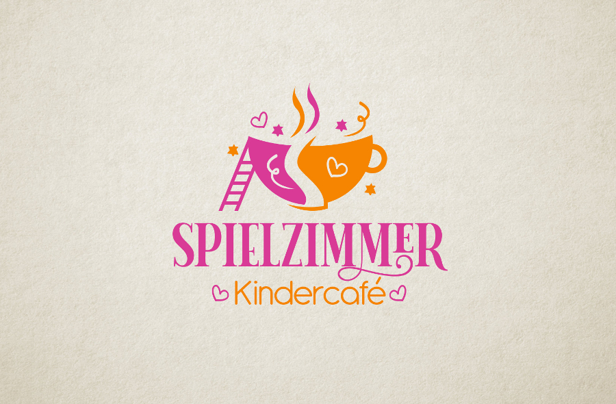 Kindliches Logo Design für Spielzimmer Kindercafé