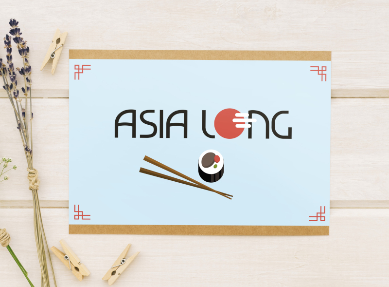 Asia Long Lieferservice Logo-Design