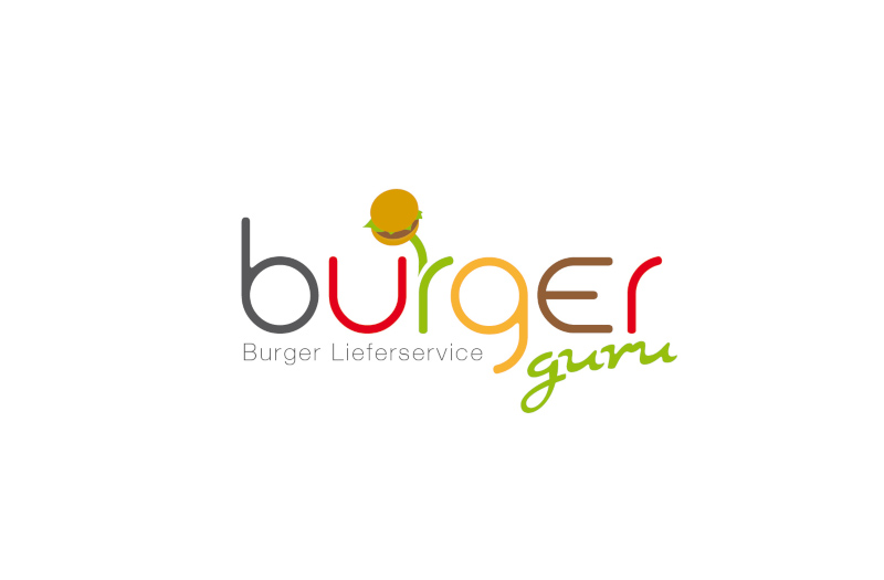 Burger-Lieferservice-Burger-Guru-Logo-Design