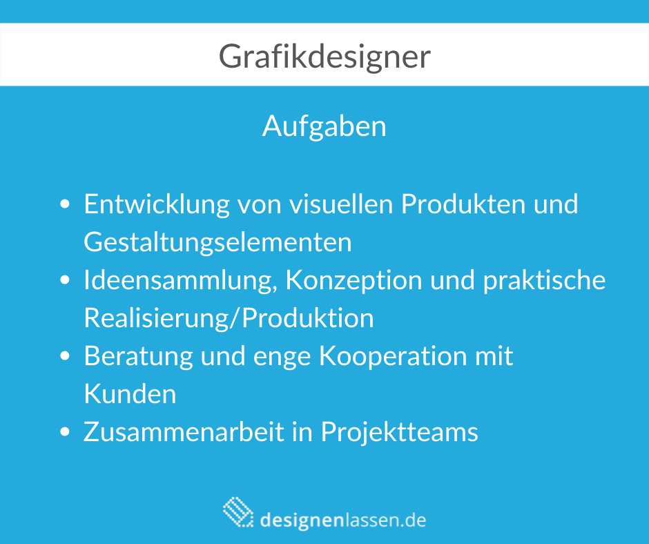 Grafikdesigner Aufgaben