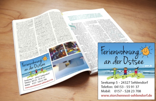 Anzeigengestaltung für eine Ferienwohnung