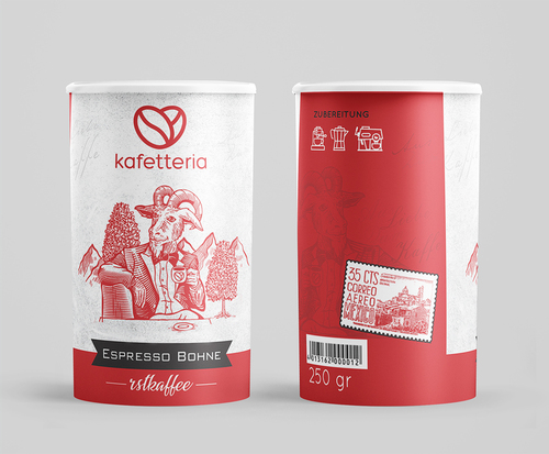 Etiketten-Design für Kaffee