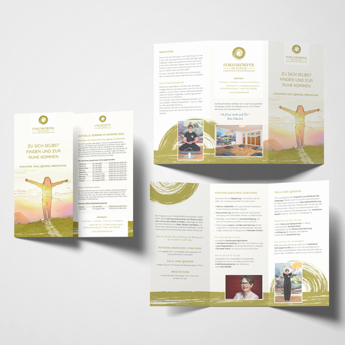 Flyer-Design für psychologisches Coaching und Taiji