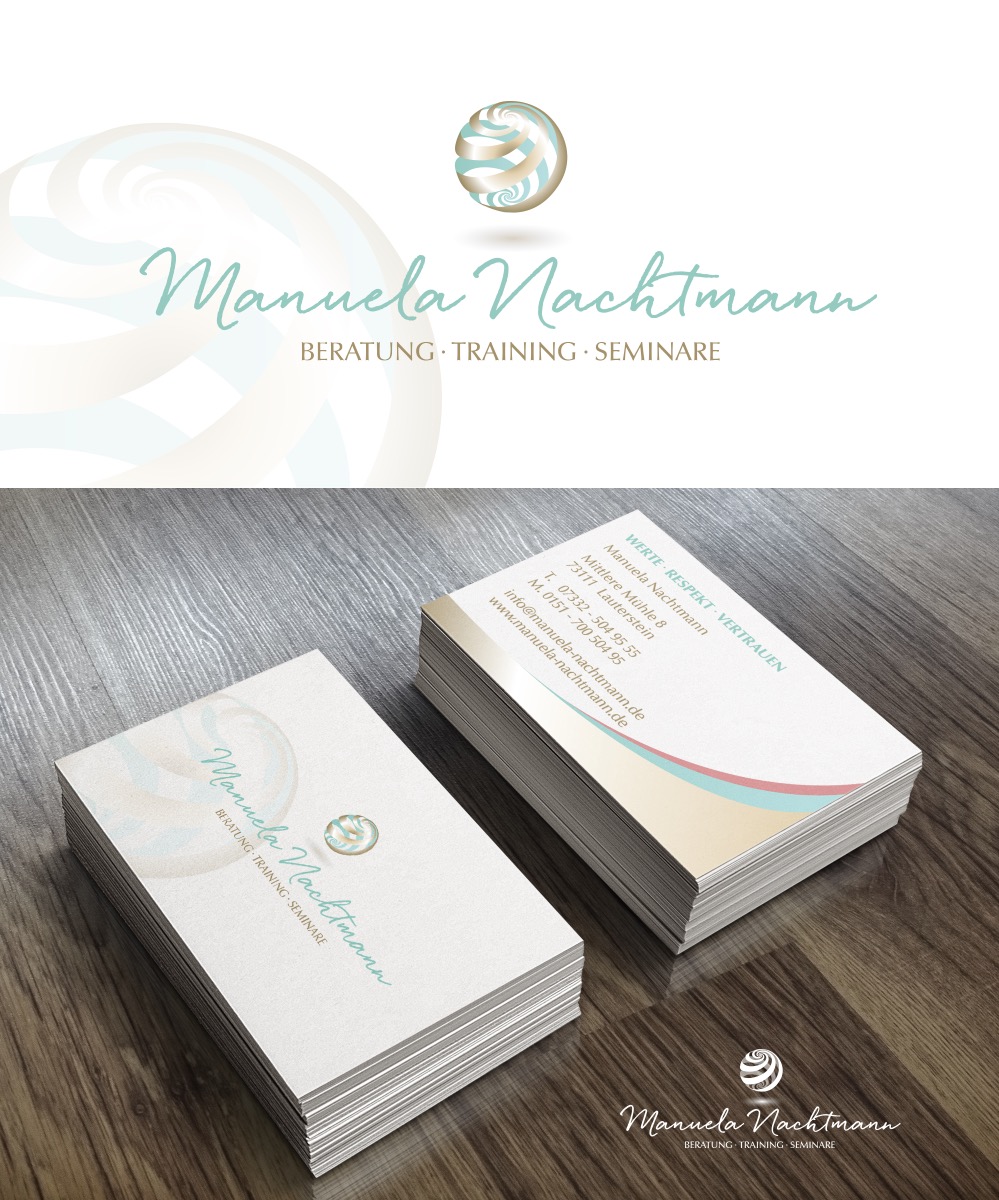 Logo-Design und Visitenkarten für Coaching