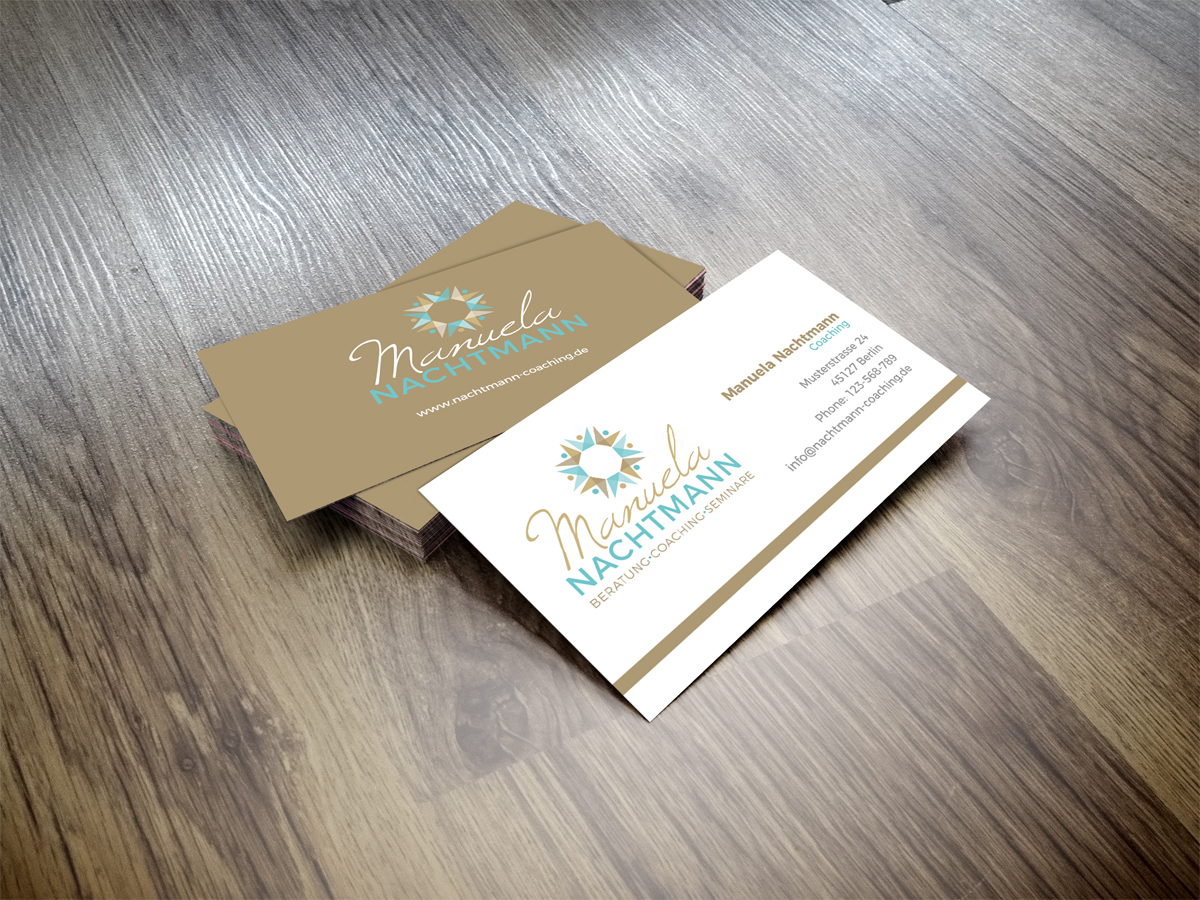 Logo-Design und Visitenkarten für Coaching