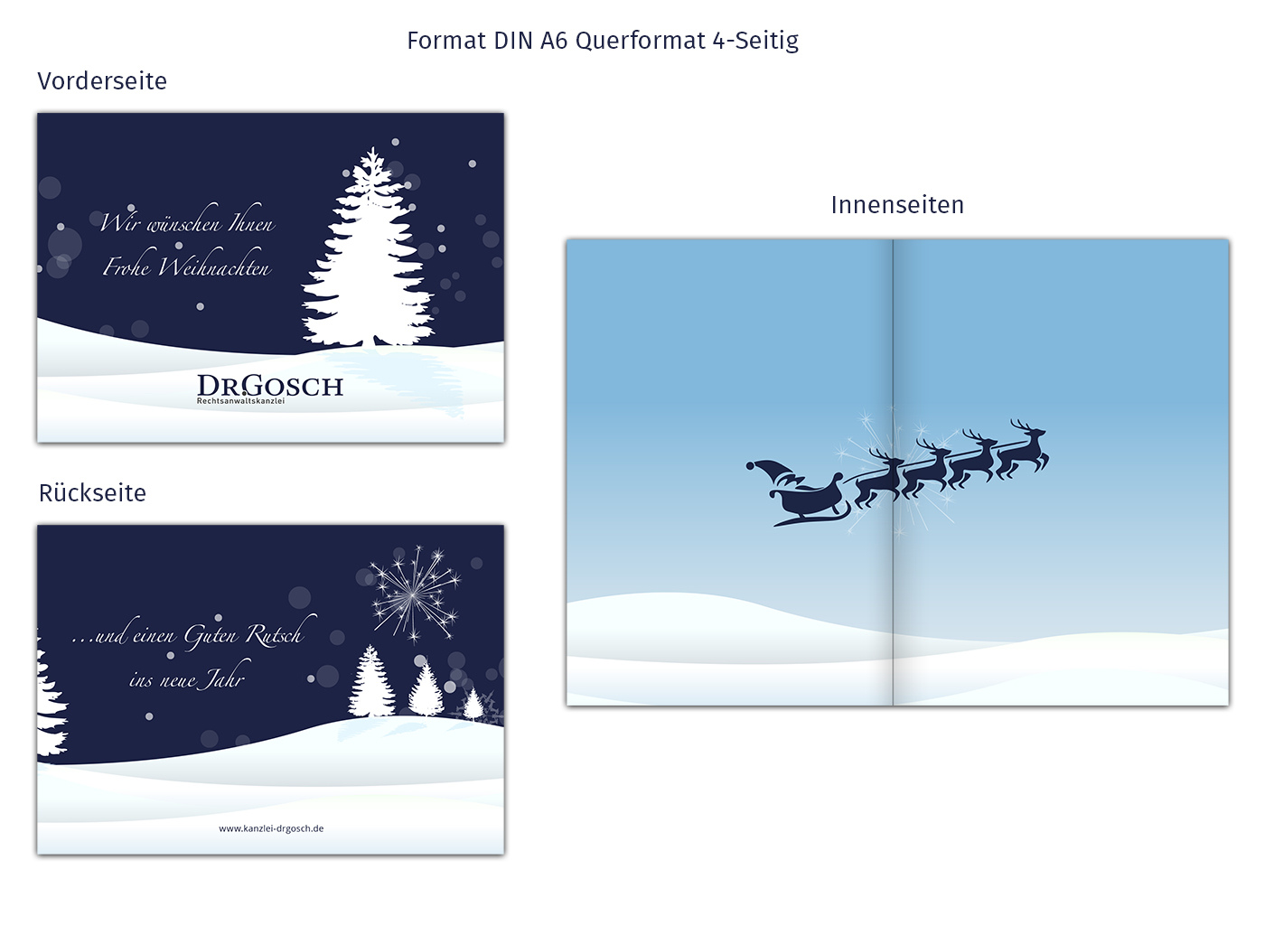 Weihnachtskarten-Design