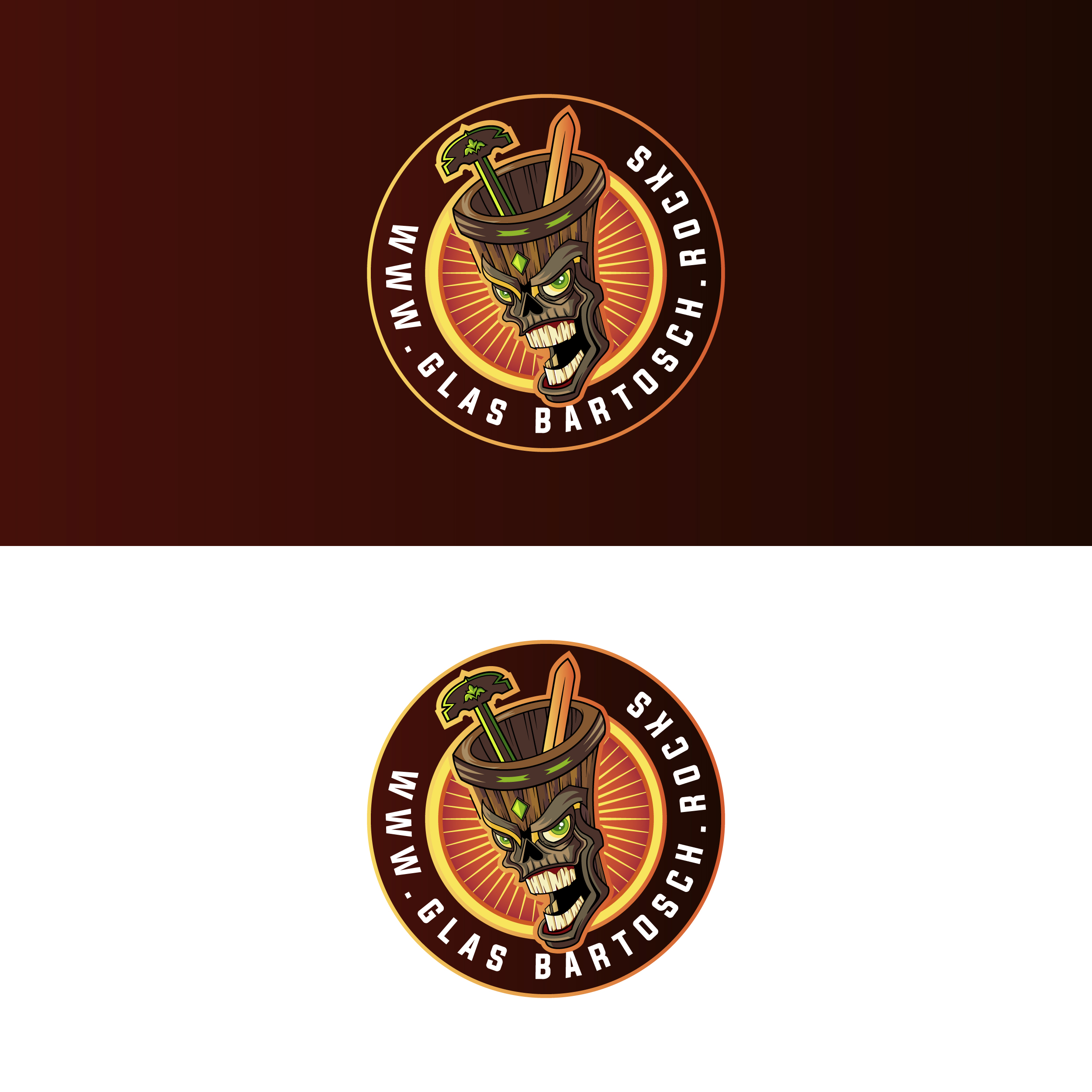 Logo-Design für flippige Glaserei