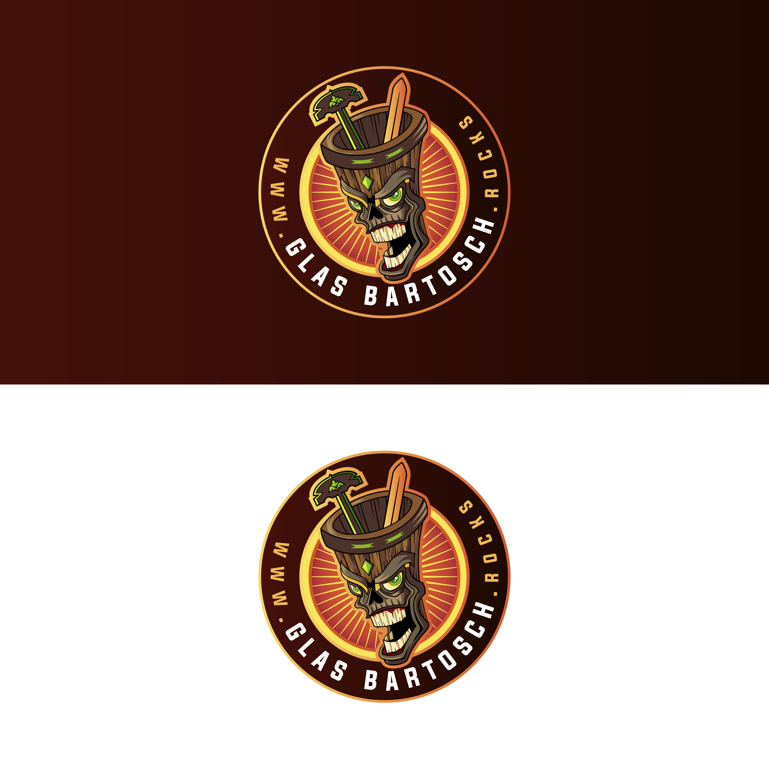 Logo-Design für flippige Glaserei