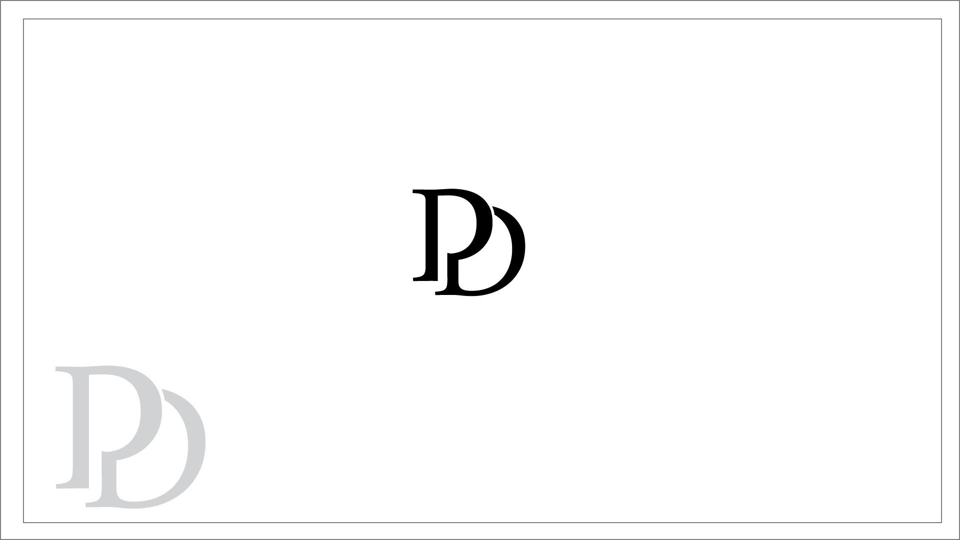 Logo for Initials ( PD )