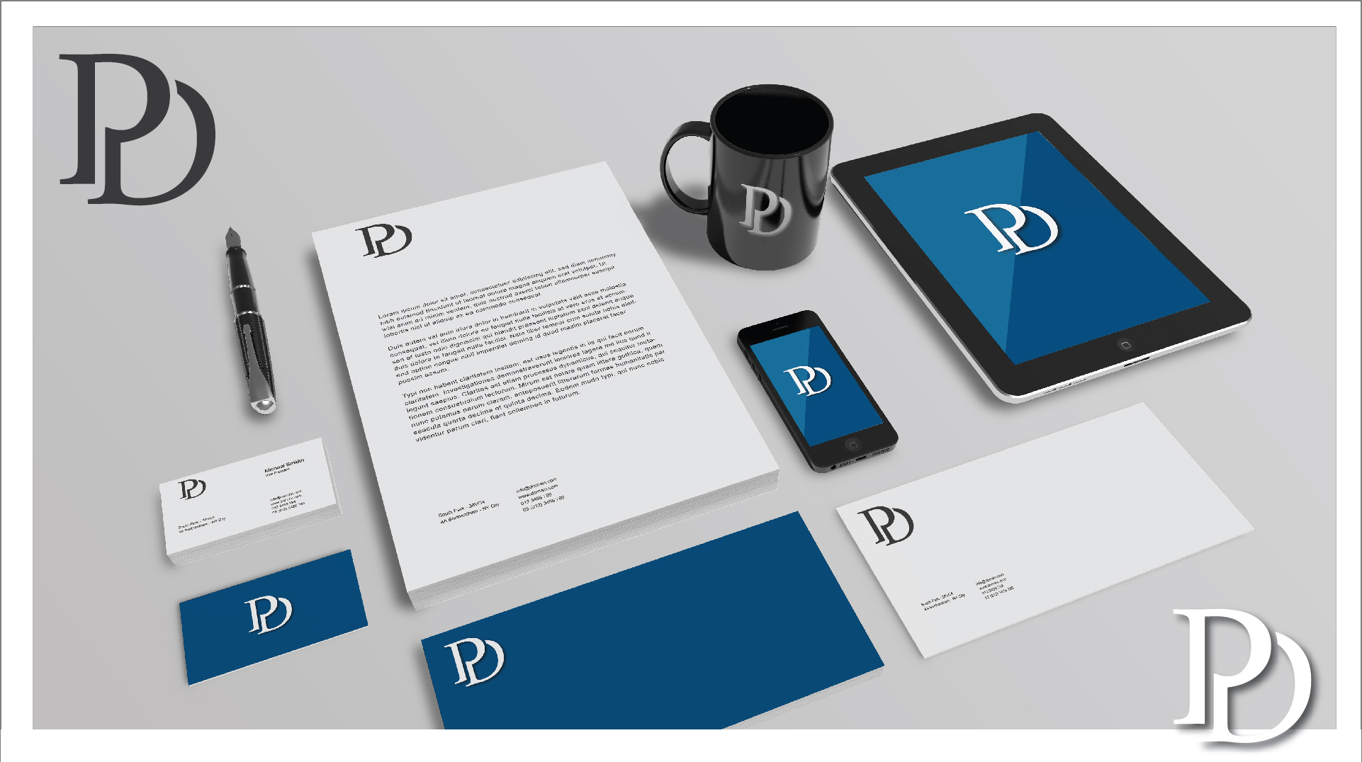 Logo for Initials ( PD )