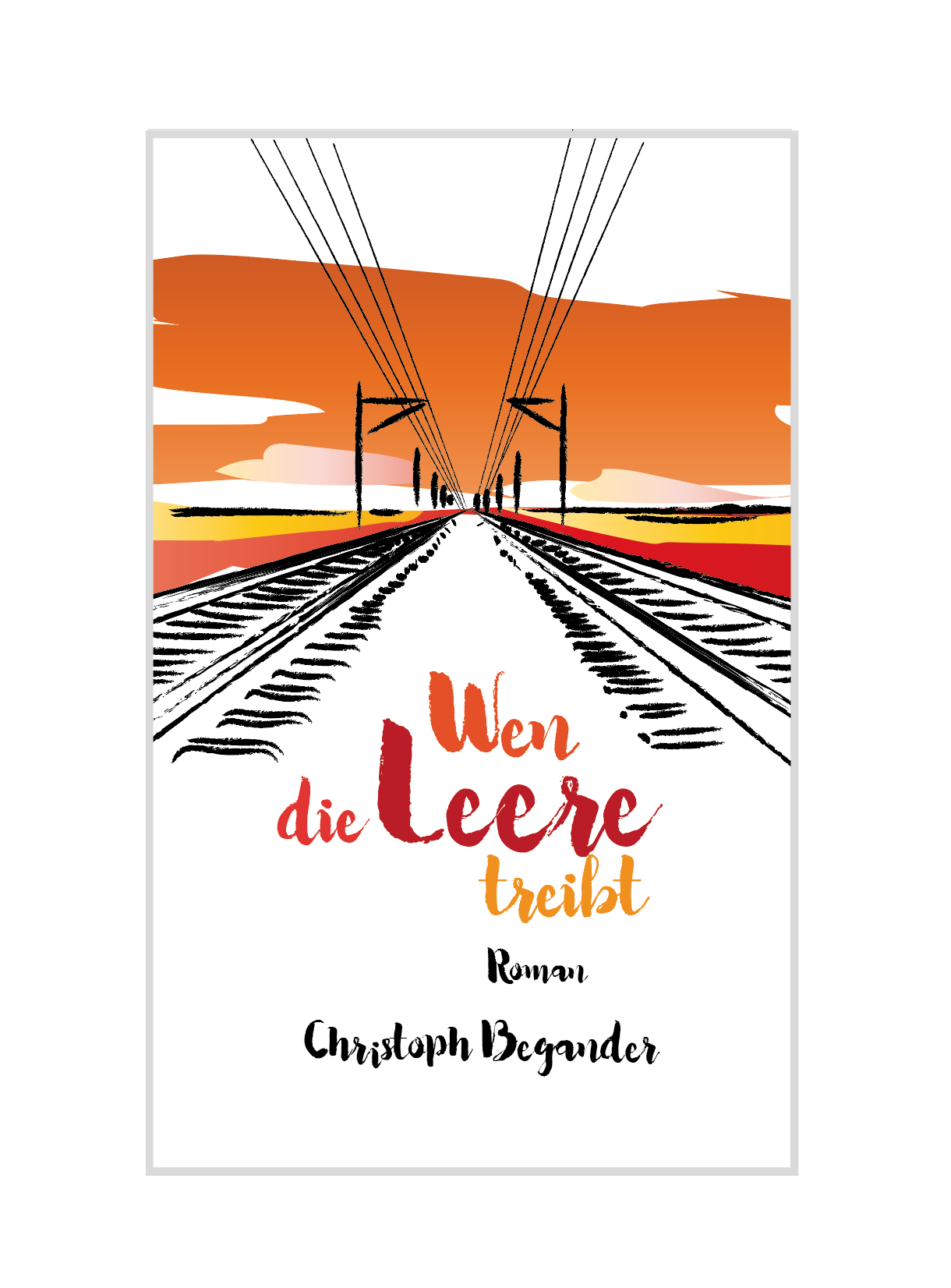 E-Book-Cover für meinen Roman Wen die Leere treibt