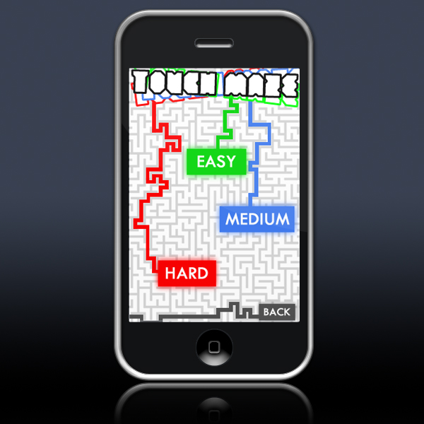 Maze iPhone app UI and icon
