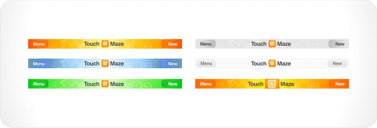 Maze iPhone app UI and icon