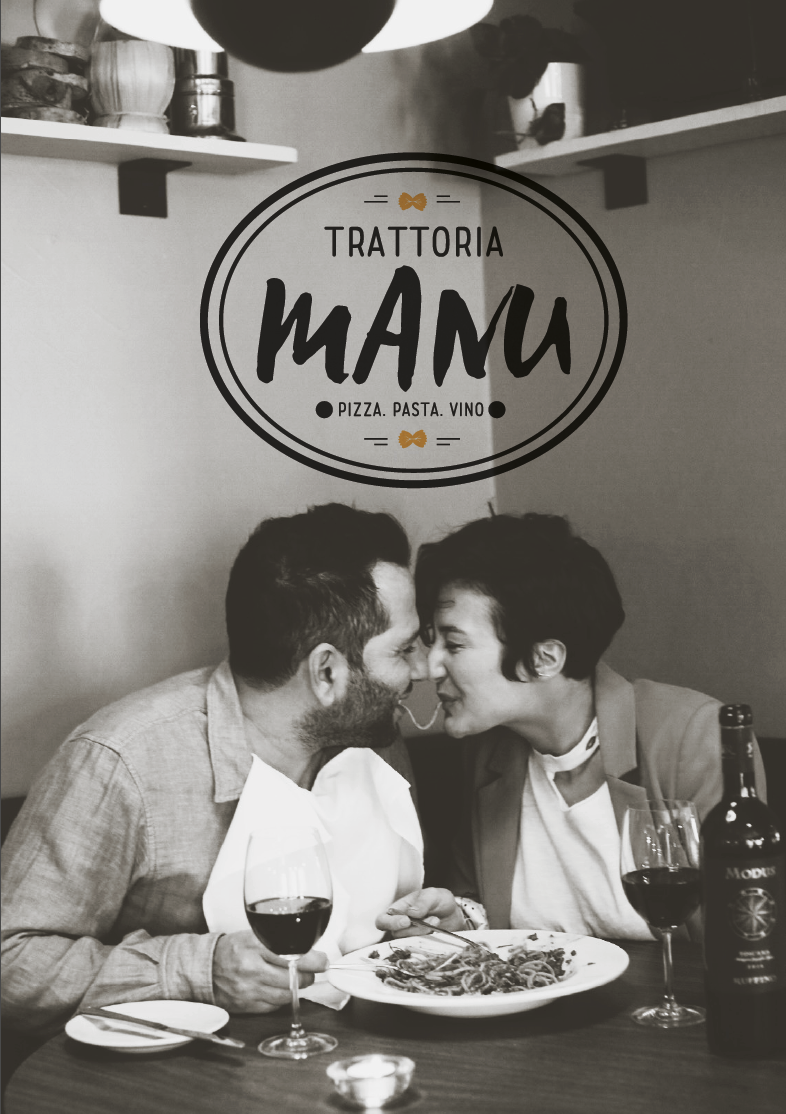 Speisekarten-Design für Trattoria