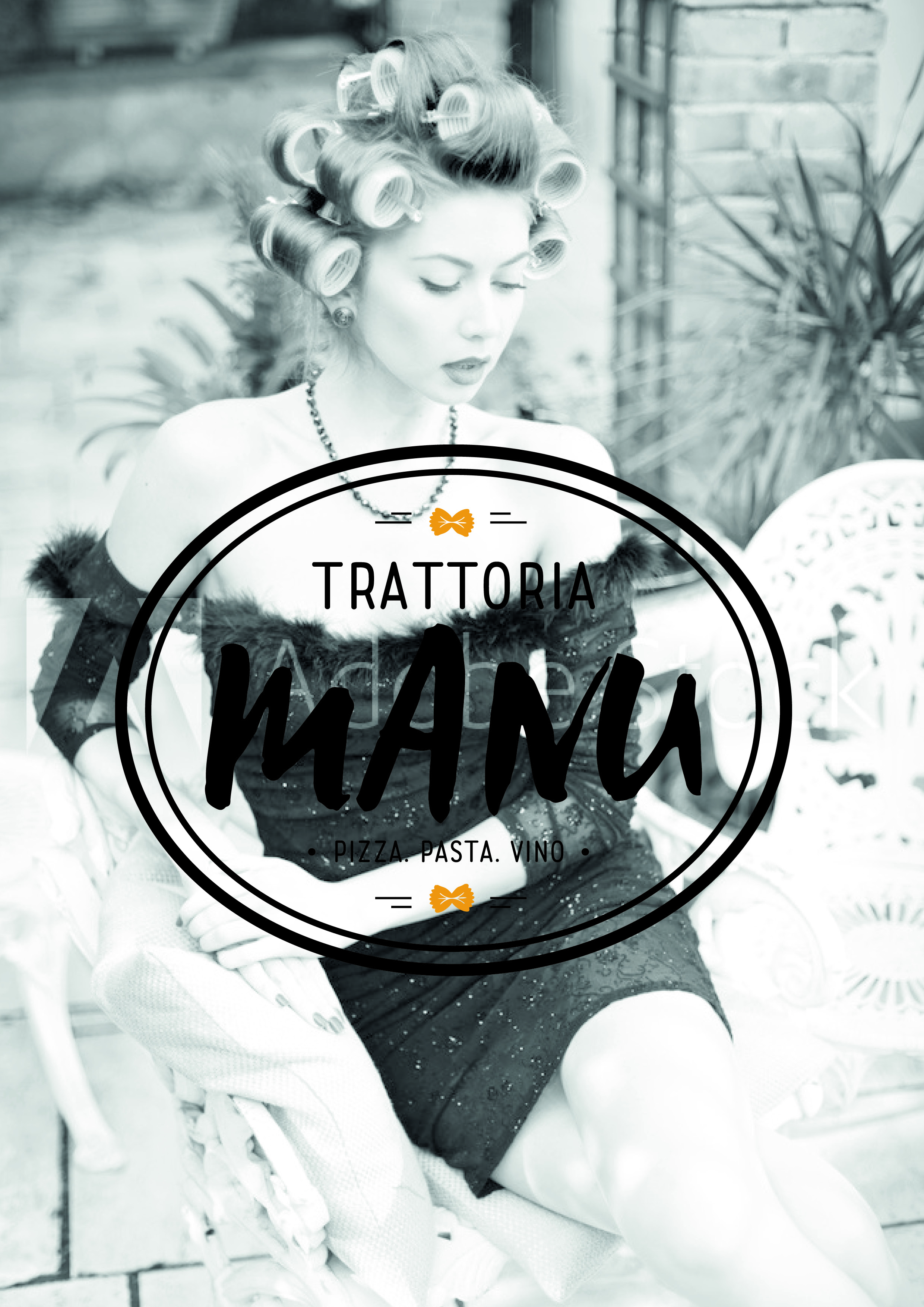 Speisekarten-Design für Trattoria