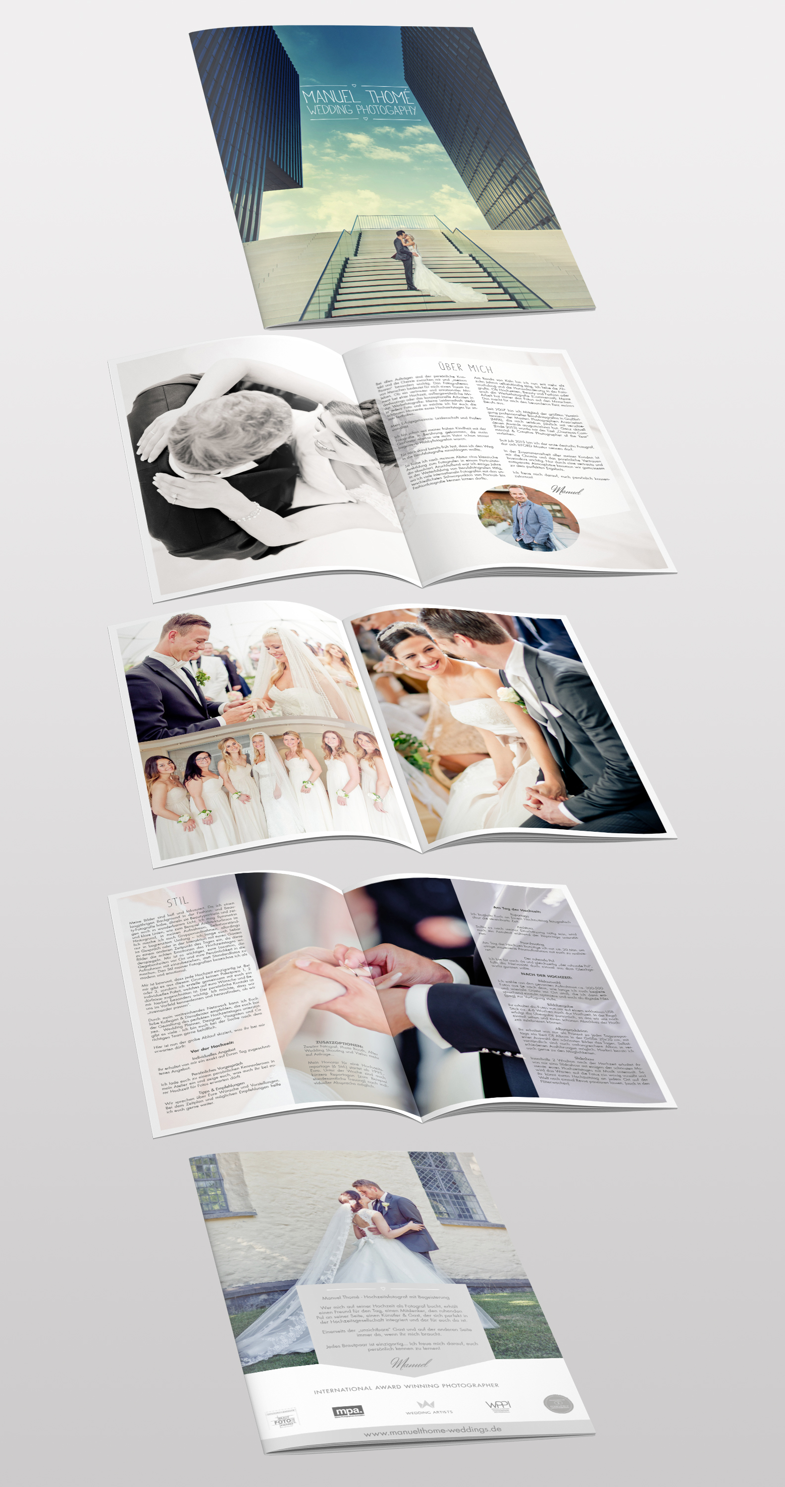 Eyecatcher-Broschüre für Hochzeitsfotografen