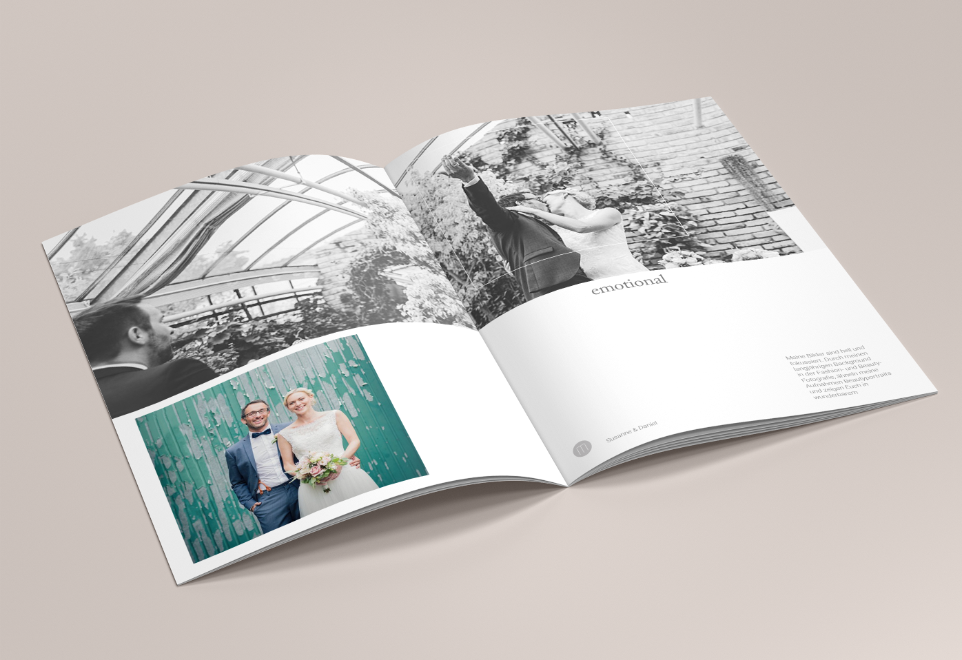 Eyecatcher-Broschüre für Hochzeitsfotografen