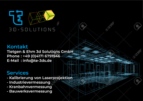 Aufkleberdesign für 3d Messdienstleistungen