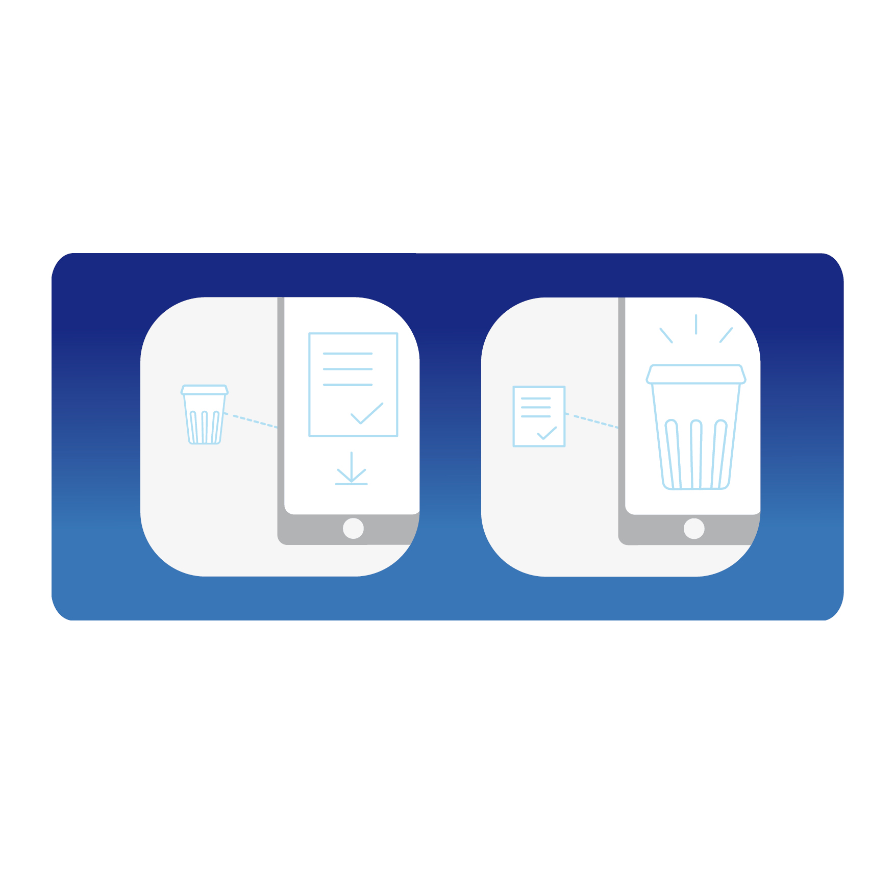 Icon-Design für 2 Apps der Müllentsorgungsbranche
