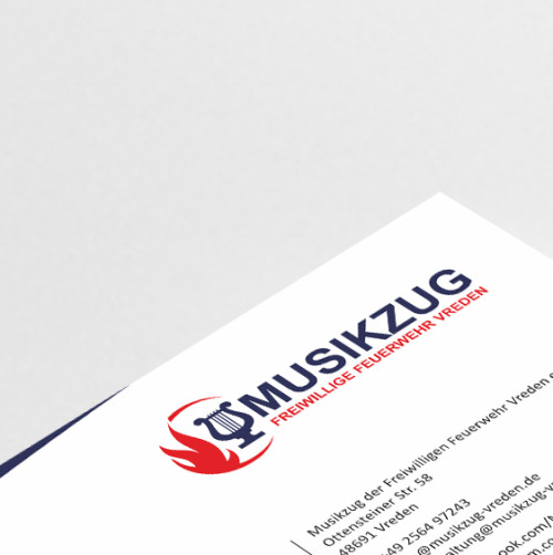 Geschäftspapiere für Musikzug der Freiwilligen Feuerwehr Vreden