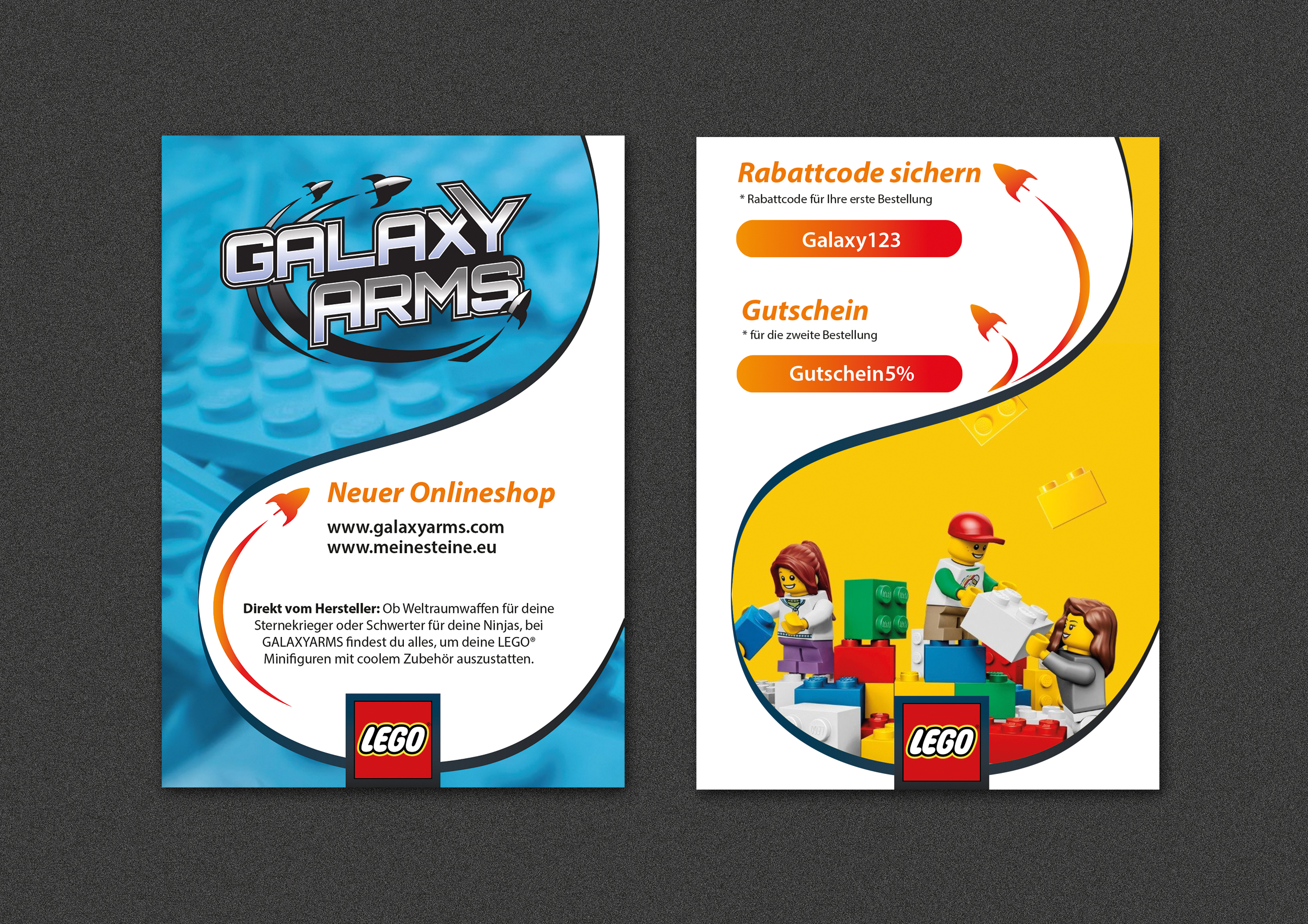 Flyer-Design für Onlineversandhandel von Spielwaren
