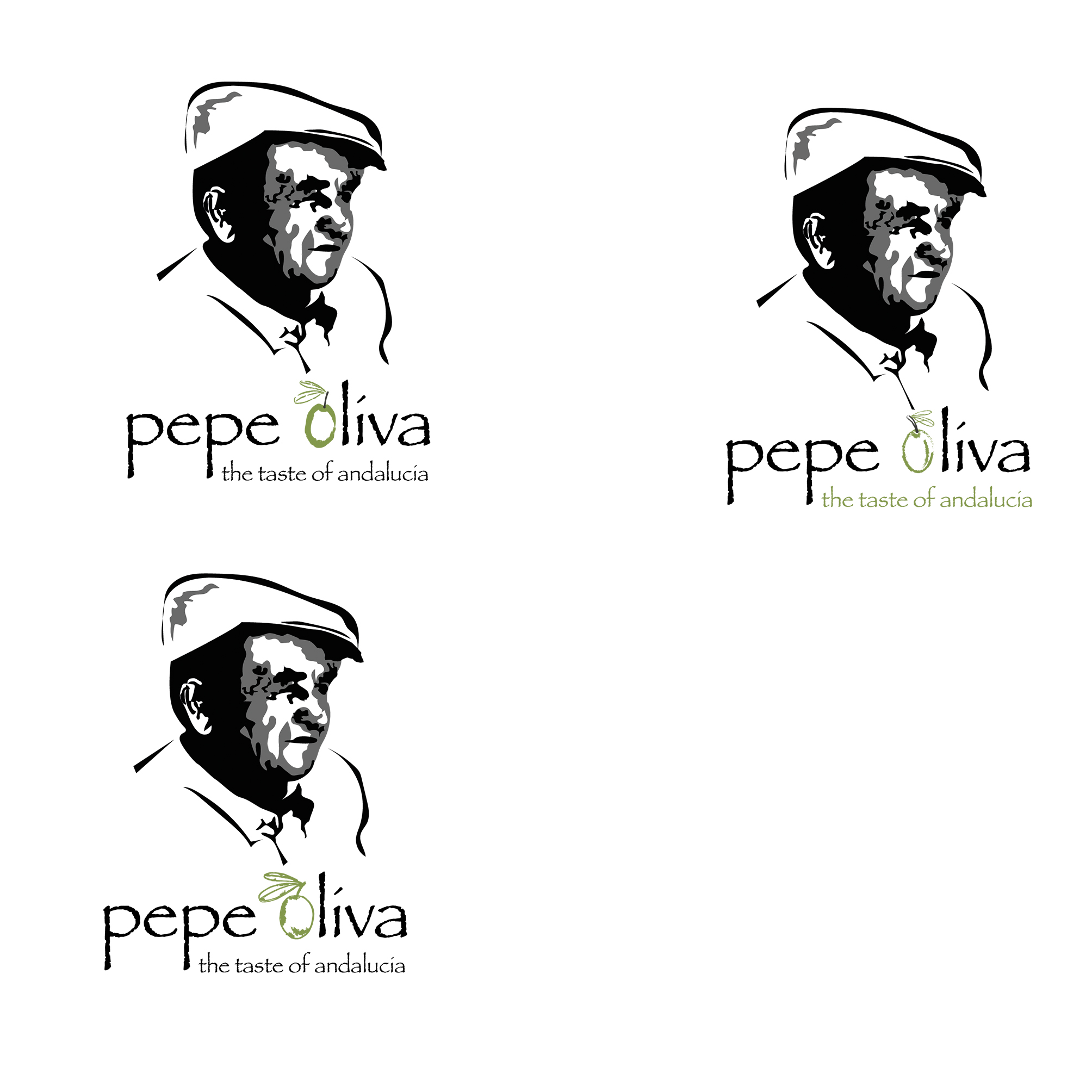 Logo, VK und Briefpapier-Design für pepe oliva olivenöl