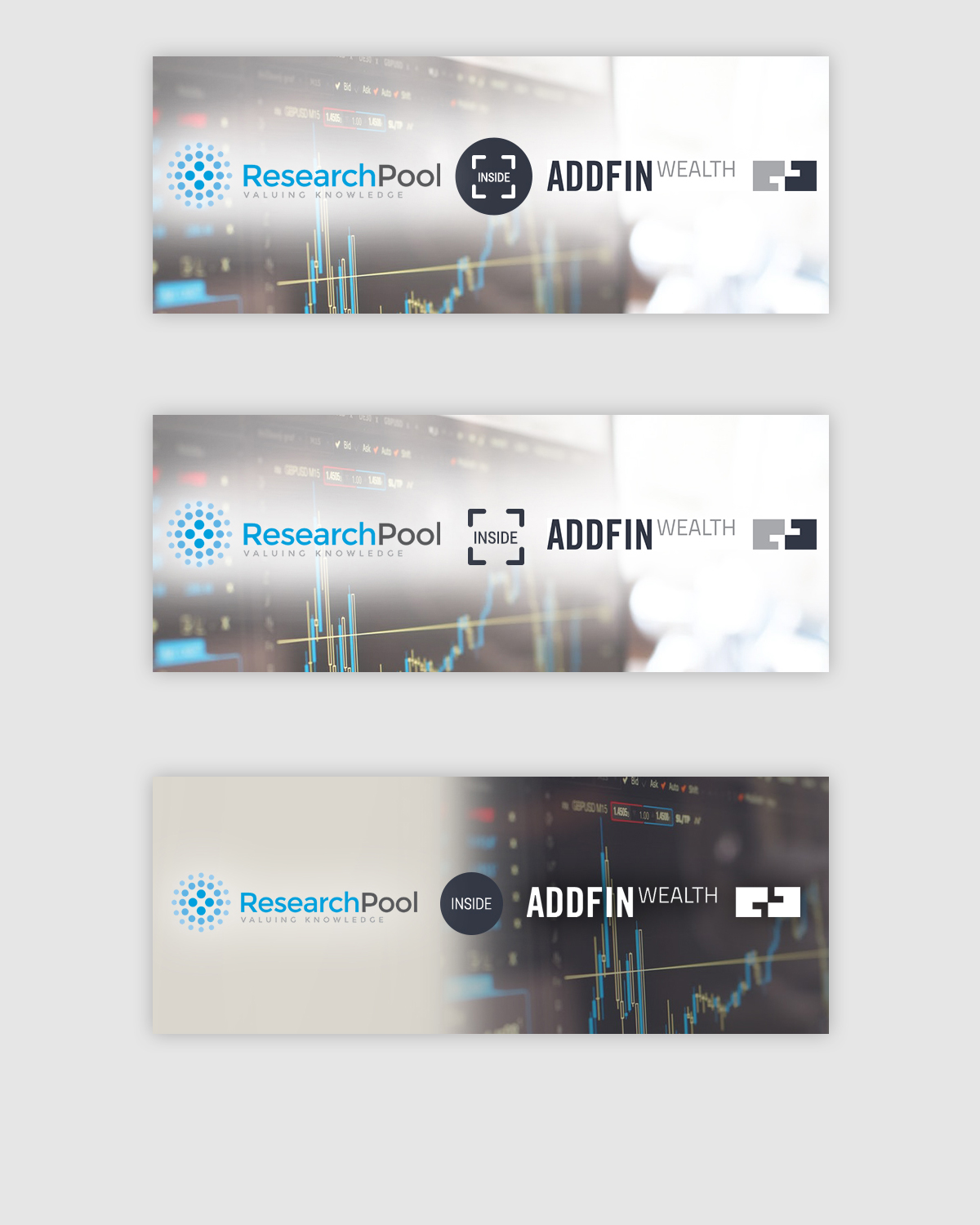 Banner Design für  Software für Finanzintermediäre