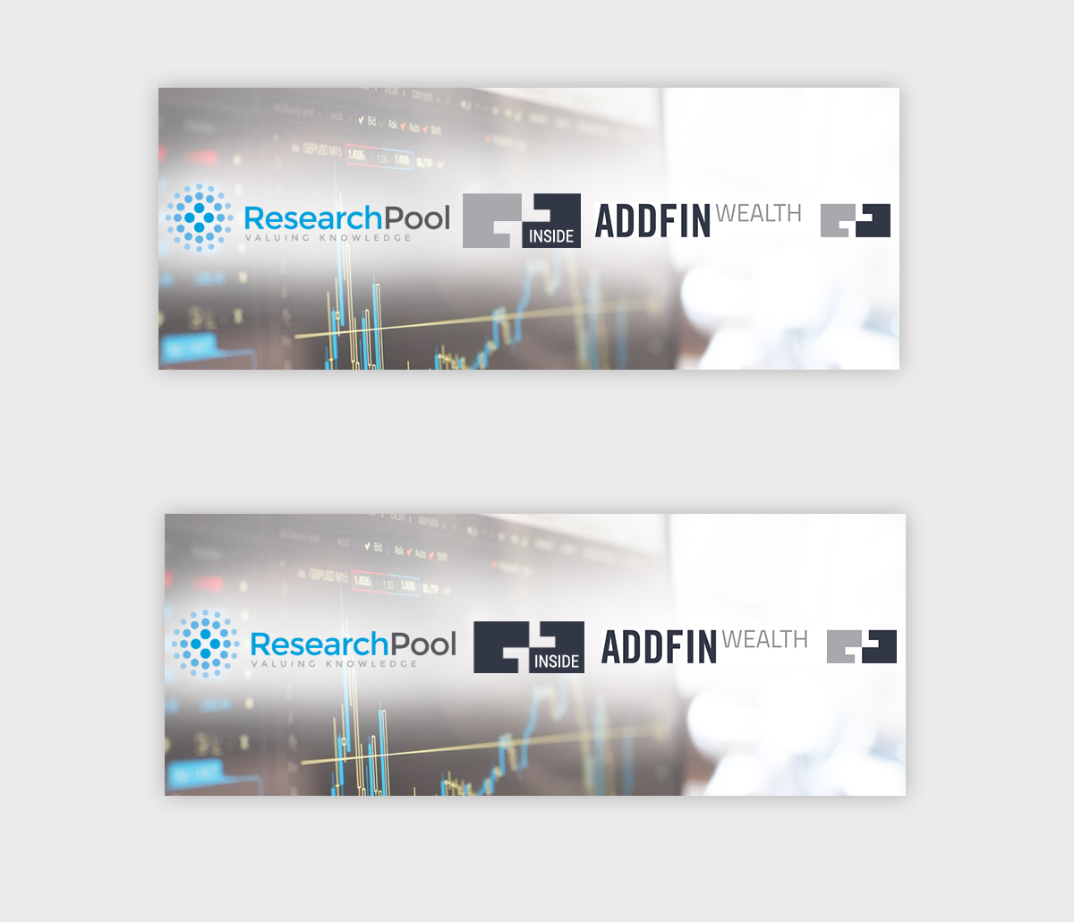 Banner Design für  Software für Finanzintermediäre