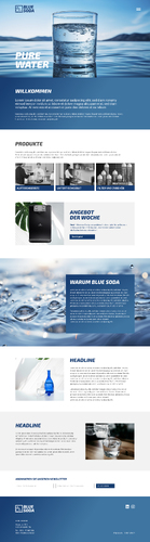 Webdesign für Verkauf, Installation, Instandsetzung und Wartung von Tafelwasseranlagen