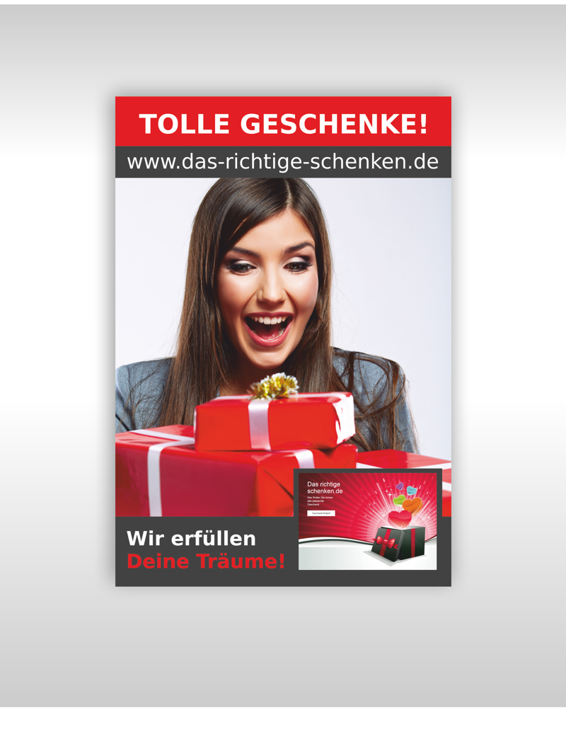 Website für Geschenkartikel sucht ein Flyer Design