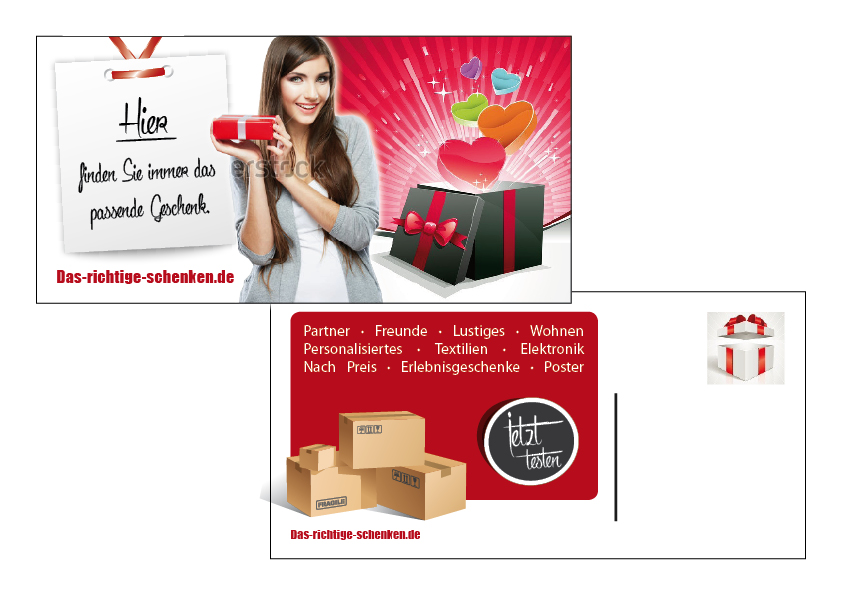 Website für Geschenkartikel sucht ein Flyer Design