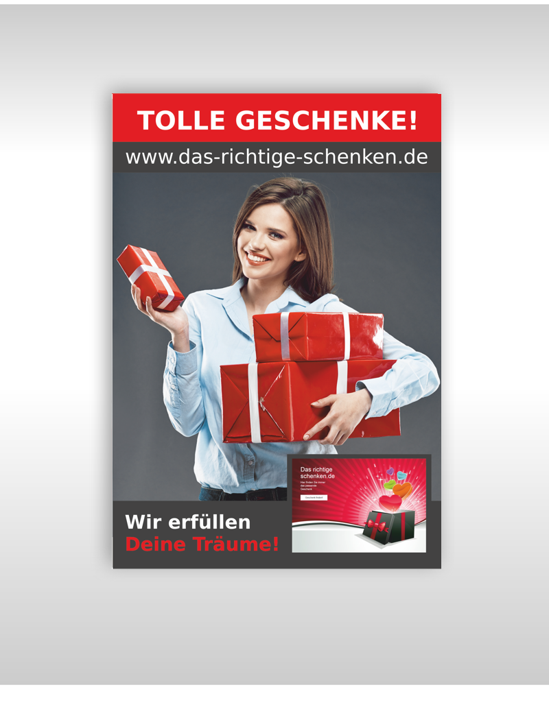 Website für Geschenkartikel sucht ein Flyer Design