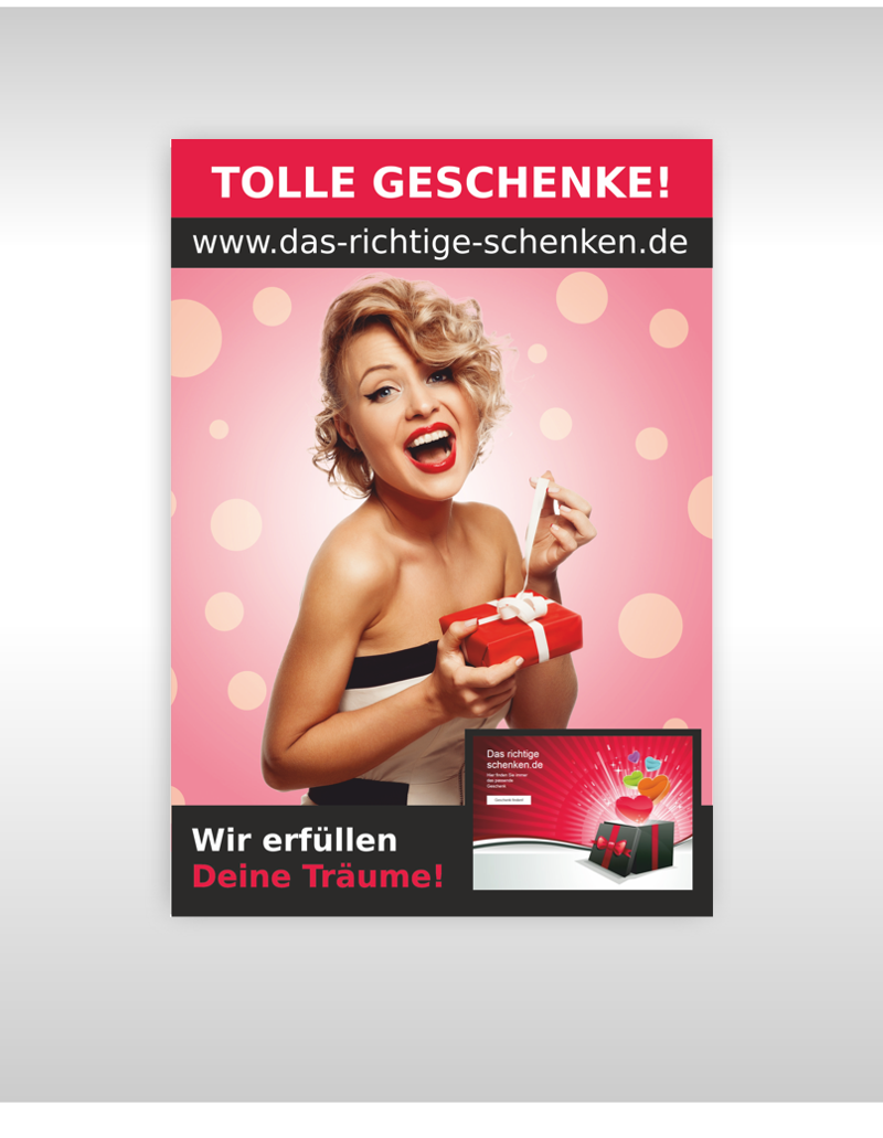 Website für Geschenkartikel sucht ein Flyer Design