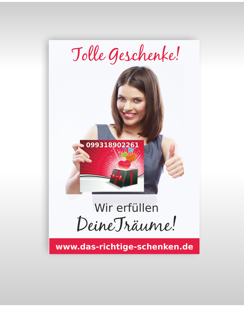 Website für Geschenkartikel sucht ein Flyer Design
