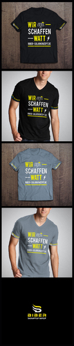  T-Shirt-Design für Firma im Bereich Photovoltaik