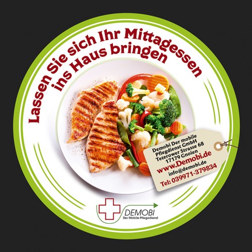 Flyer-Design für ambulanten Pflegedienst (Essen auf Rädern)