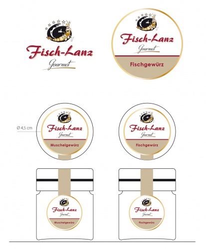 Logo-Design für Fisch-Lanz Gourmet