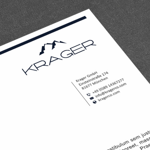 Geschäftspapiere für unternehmerische Holding für Beteiligungen, Projektgesellschaften und kaufmännische Steuerung