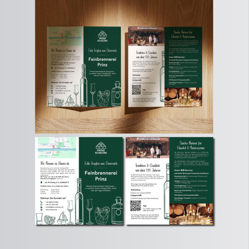  Flyer für Verkäufer von hochwertigen Spirituosen