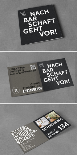 Flyer-Design für Immobilienvertrieb
