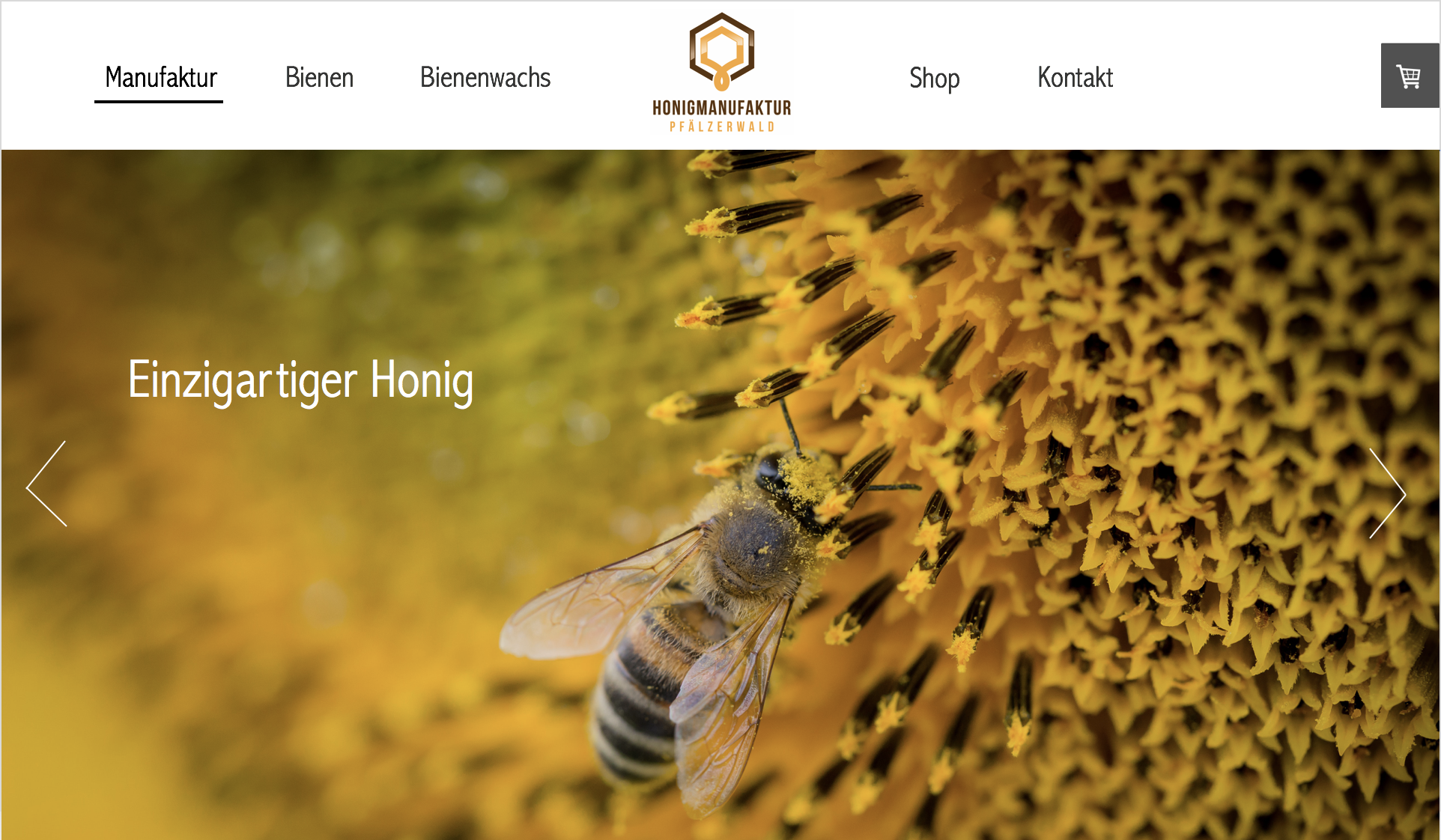 Webdesign für Honigmanufaktur