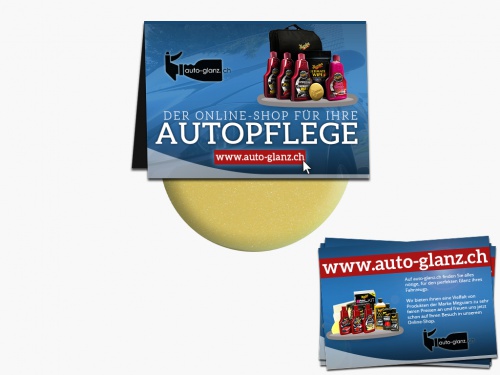 Werbegeschenk/Flyer für AutopflegeShop