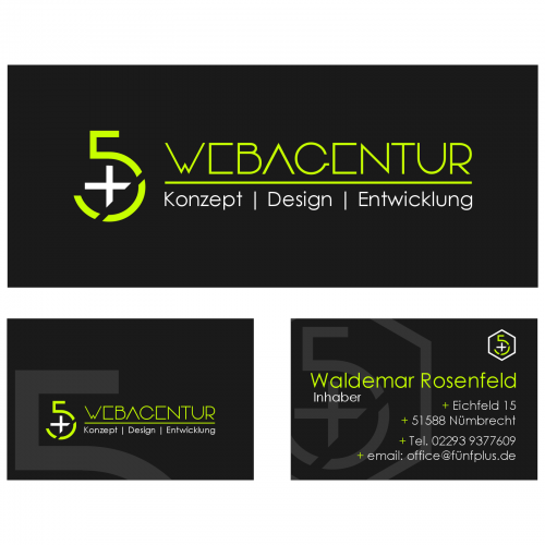  Logo & Visitenkarte für eine Webdesign Agentur