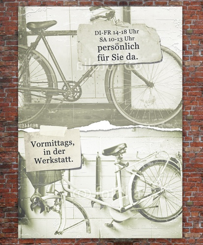 Plakat für Schaufenster