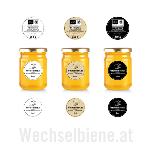  Etiketten für Bio-Bienenprodukte